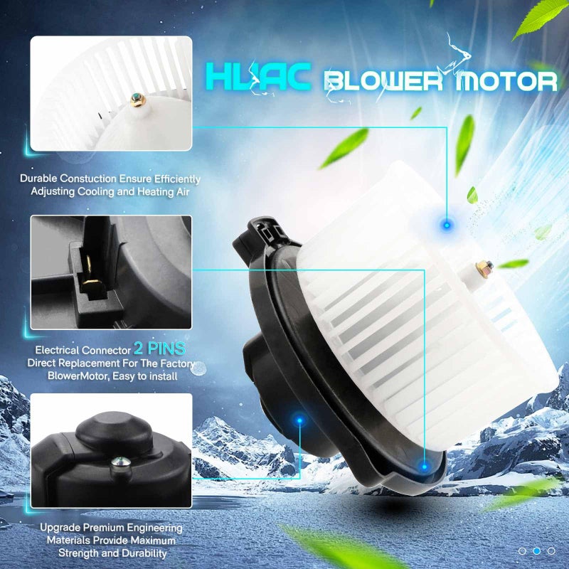 ILONPA Heater Blower Motor Fan for 1989-1995 Toyota Pickup, Toyota MR2/Tercel/Paseo/T100/RAV4, 1990-2005 Mazda Miata, Mazda MX-3/323/Protege, Mitsubishi Expo/Montero/Expo LRV, Eagle Summit 87103-42020 - Image 4